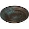 Ekena Millwork Federal Roped Small Ceiling Medallion (Canopies up to 6"), 12 5/8"OD x 1 1/8"P, Bronze Blue Patina CM12FEBBS - alternate 3